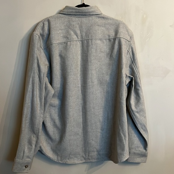 H&M Felted Shacket Size L Beige/ Tan in Color - Picture 11 of 13